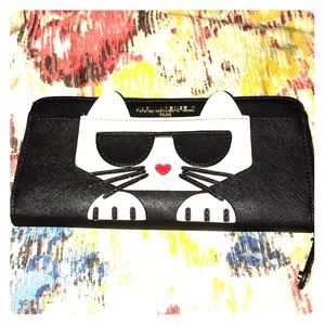 Karl Lagerfeld cat wallet NWOT